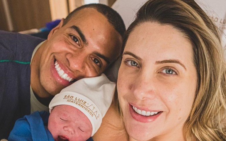 Thiago Oliveira anuncia nascimento de Ella, primeira filha do apresentador e Bruna Matuti