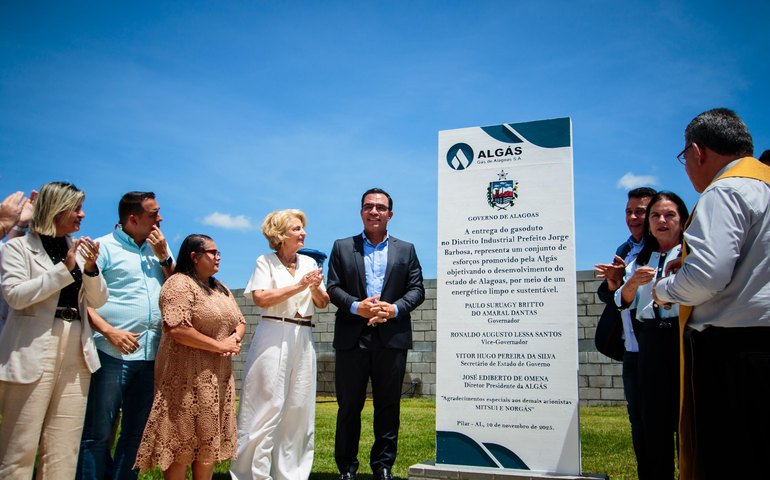 Governo de Alagoas inaugura gasoduto no Distrito Industrial de Pilar