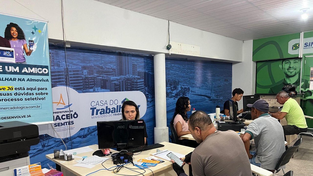 Sine Maceió oferece mais de 1.600 vagas para diversas áreas nesta semana