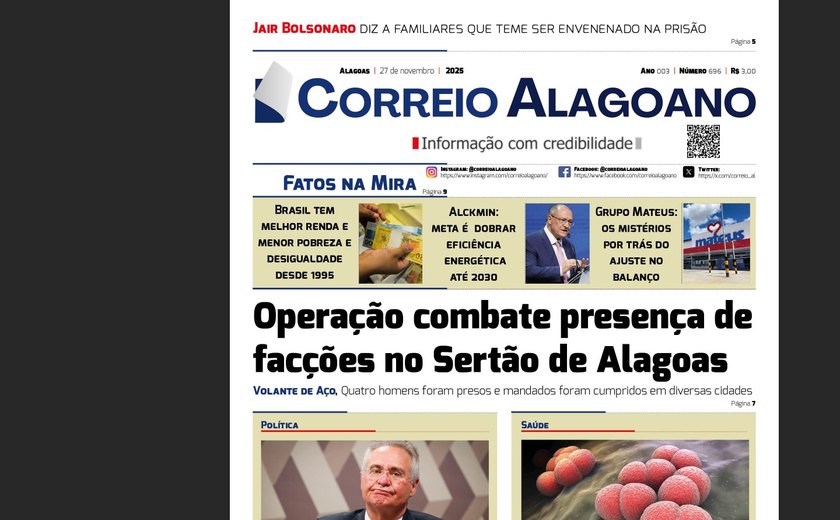 Operação combate presença de facções no Sertão de Alagoas
