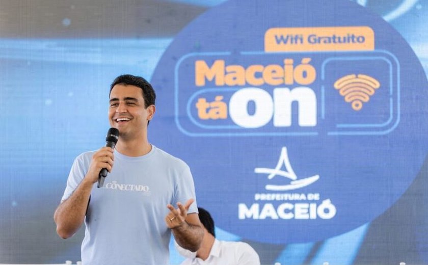 Prefeito JHC lança programa Maceió Tá On e disponibiliza wi-fi gratuito nos bairros