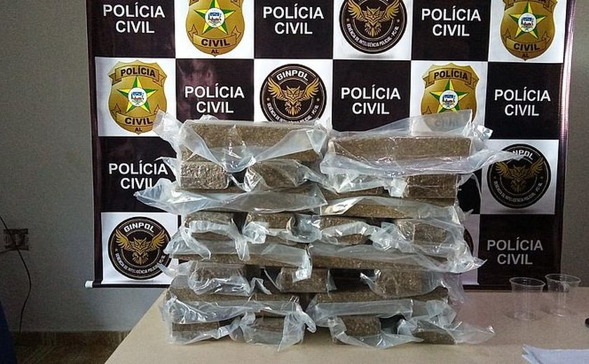 23kg ﻿de maconha são apreendidos e três pessoas são presas ﻿em Arapiraca