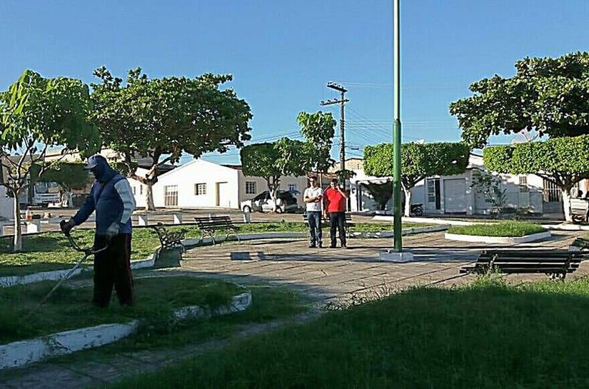 Praças e avenidas limpas, bonitas e organizadas em União dos Palmares