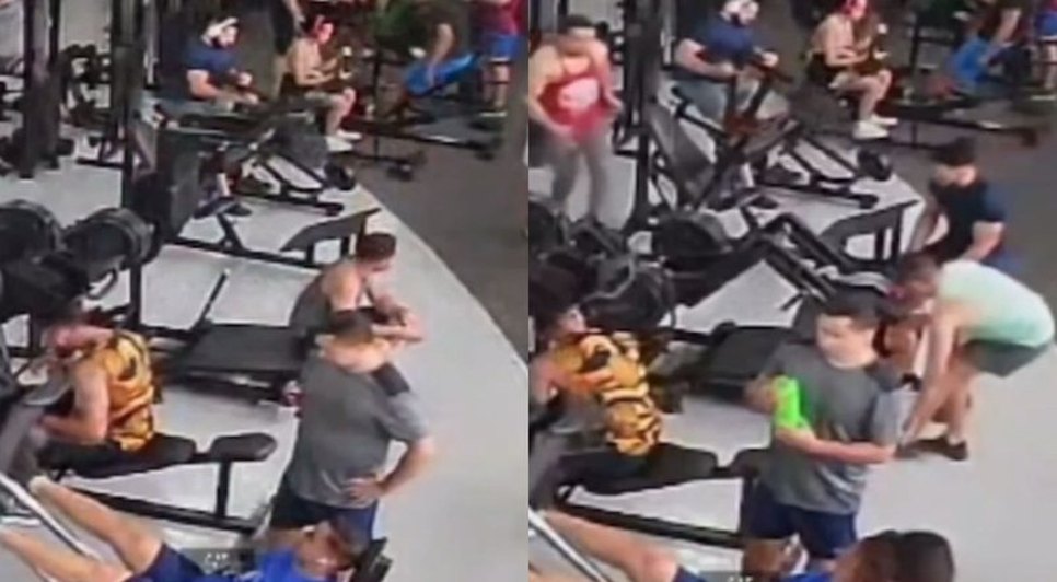 Aparelho de musculação cai sobre aluno em academia no Ceará