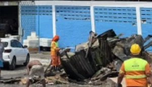 Prefeitura inicia vistorias e levantamento de comerciantes após incêndio no Mercado da Produção