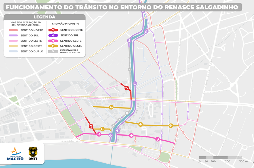 Saiba como fica o funcionamento do trânsito no entorno do Riacho Salgadinho