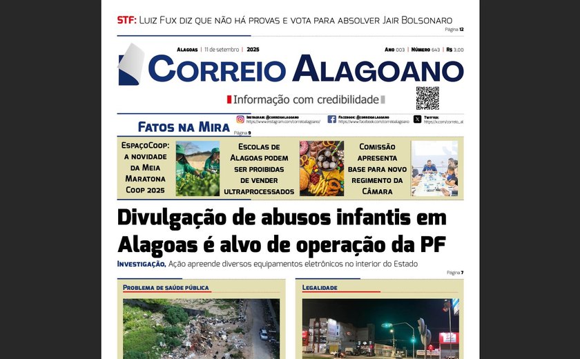 Divulgação de abusos infantis em Alagoas é alvo de operação da PF