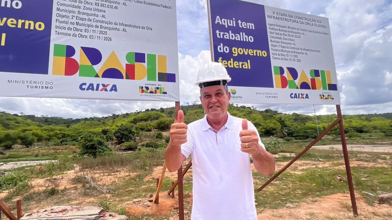 Prefeitura de Branquinha irá construir nova praça, creche e recuperar trecho da orla