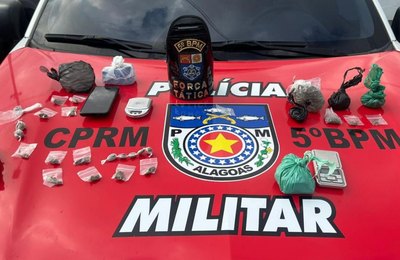 Nove pessoas envolvidas com o tráfico de drogas são presas na parte alta de Maceió