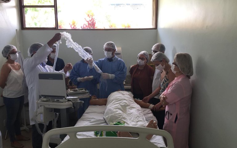 Hospital Santa Rita promove treinamento para técnica de Acesso Vascular Profundo