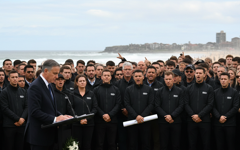 Primeiro-ministro australiano é vaiado em homenagem às vítimas de ataque em Sydney
