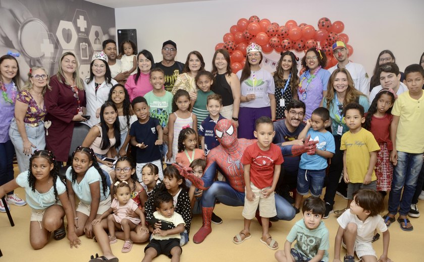 Hemoal promove festa para crianças assistidas no Ambulatório de Hematologia