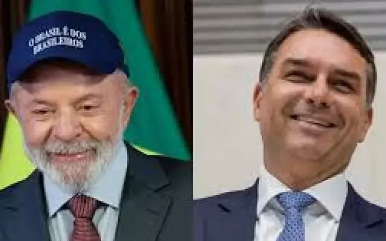 Lula lidera intenções de voto contra Flávio Bolsonaro, diz pesquisa