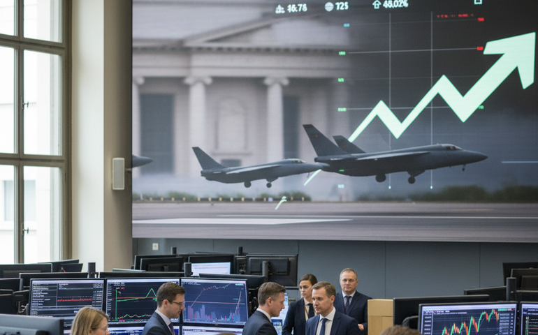 Bolsas europeias fecham em alta com apoio dos setores bancário e de defesa