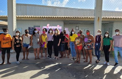 Unidade de Saúde Dr. Hélvio Auto promove ação de combate à violência contra a mulher