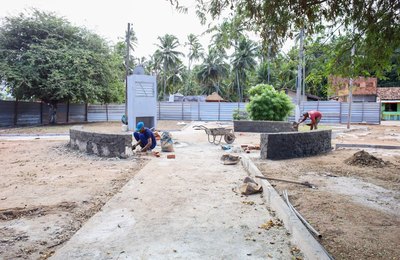 Prefeitura de Coruripe inicia reforma da Praça da Lagoa do Pau
