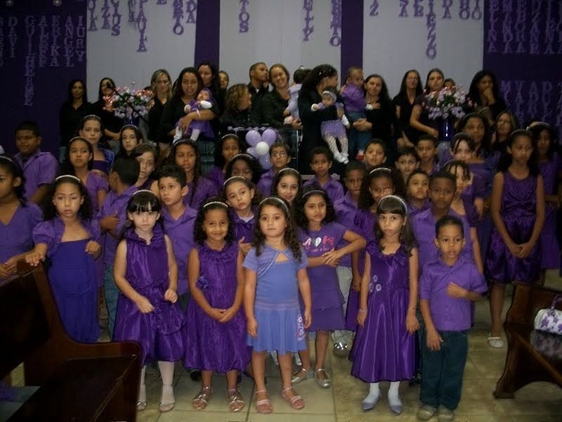 Festividade do departamento infantil teve salvação em Nova Mauá/SP