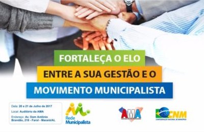 CNM e AMA promovem curso de Agente Municipalista dias 20 e 21 deste mês