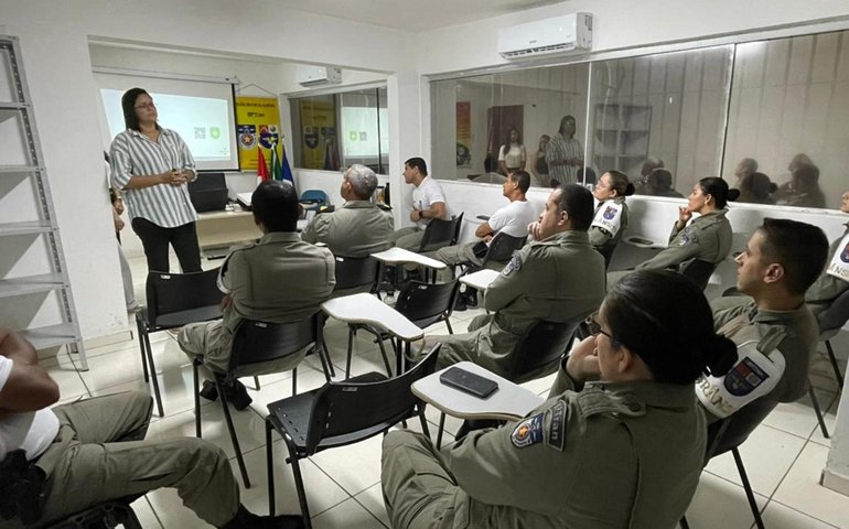 Janeiro Branco: Núcleo de Qualidade de Vida da SSP realiza seminário na base operacional do BPTran