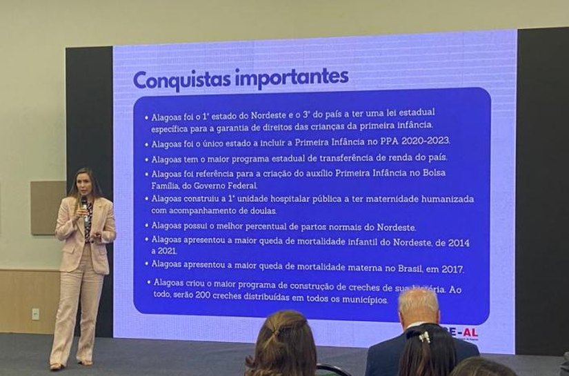 Renata Calheiros apresenta boas práticas do TCE durante o Comitê da Primeira Infância do IRB