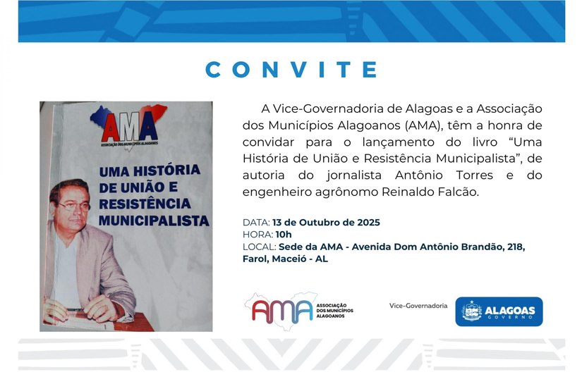 Vice-governador é destaque em lançamento do livro “Uma História de União e Resistência Municipalista”