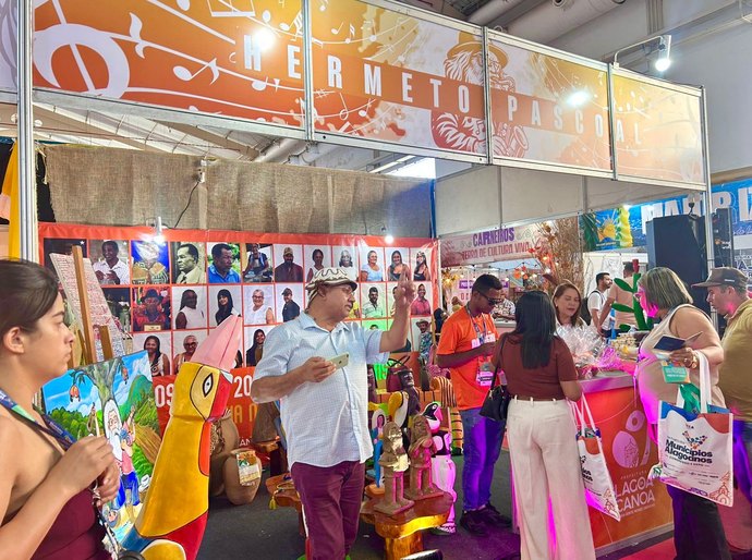 Cultura, arte e identidade: Estande de Lagoa da Canoa encanta público na 13ª Feira dos Municípios Alagoanos