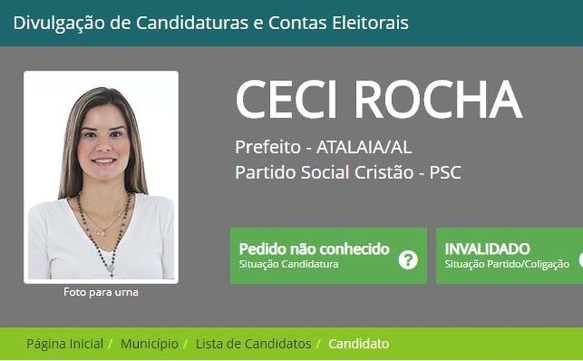 Pilar: Faltando 16 dias para Eleição, registro de candidatura de Ceci Rocha ainda é dúvida