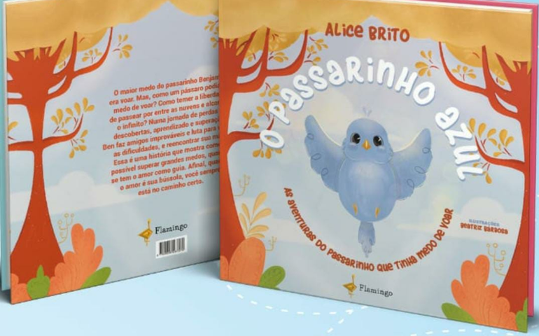 Voltado para o público infantil, “O Passarinho Azul – As Aventuras do Passarinho que Tinha Medo de Voar” é o primeiro livro de autora palmeirense