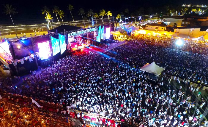 Réveillon Celebration acontece há 17 anos no litoral de Maceió