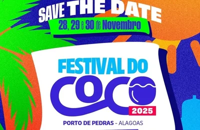 Porto de Pedras anuncia Festival do Coco 2025, garantindo que será o maior evento do ano no Norte de AL