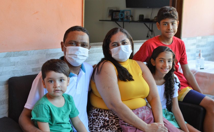 Alagoano transplantado de coração volta para casa após quatro meses após realizar procedimento em SP