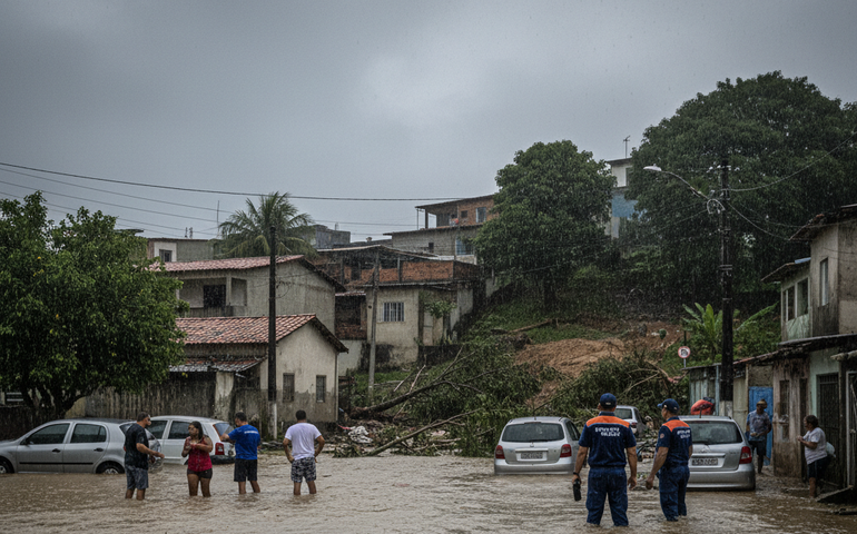 Chuvas fortes levam Defesa Civil a emitir alertas em cidades do Rio