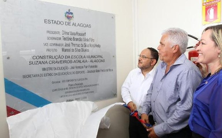 Nova escola em Atalaia vai funcionar em tempo integral
