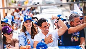 Nos votos válidos, JHC tem 50,8% e Renan Filho 47,8%, aponta AtlasIntel; cenário indica vitória em primeiro turno. - Foto: Assessoria