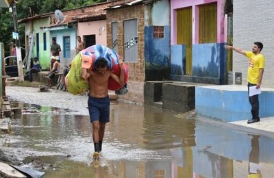 Número de pessoas atingidas pelas chuvas em Alagoas passa de 39 mil