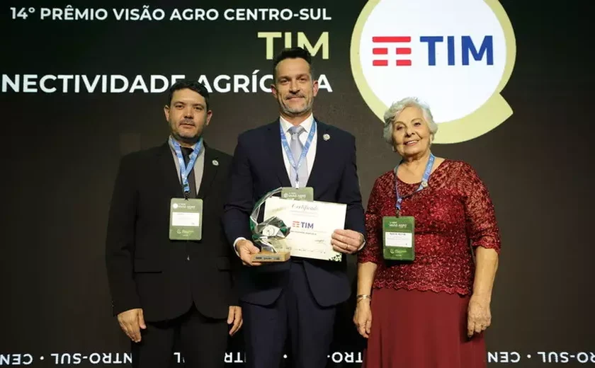 Líder em conectividade, TIM vence Prêmio Visão Agro Centro-Sul