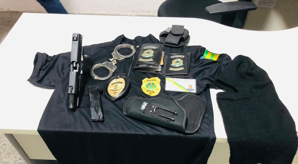 Falso policial é preso