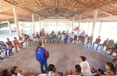 Prefeitura de Marechal realiza palestra sobre coleta seletiva para alunos do CRAS 