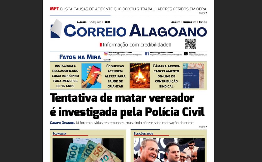 Tentativa de matar vereador é investigada pela Polícia Civil