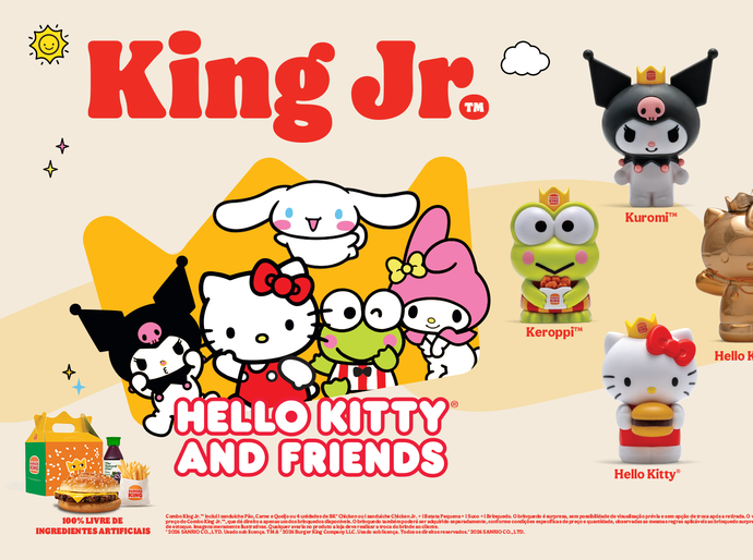 Burger King® se une a Hello Kitty® and Friends em nova ação com brinquedos exclusivos e item raro