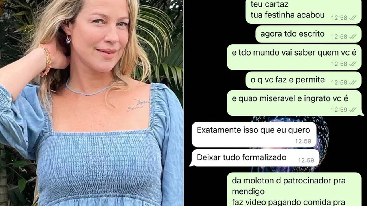 Luana Piovani expõe prints de discussão com Pedro Scooby: ‘Ingrato’