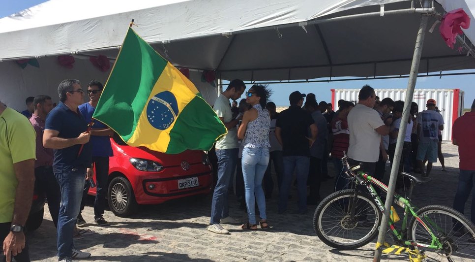 manifestação Uber