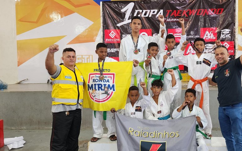 Atletas do Ronda Mirim conquistam ouro e bronze na Copa de Taekwondo de Arapiraca