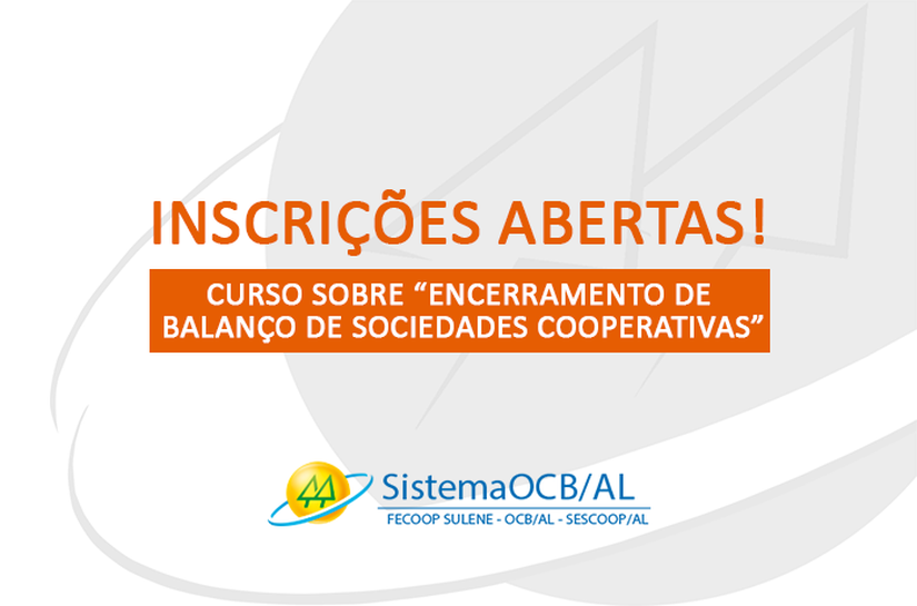Curso sobre Balanço de Sociedades Cooperativas, acontece em Janeiro