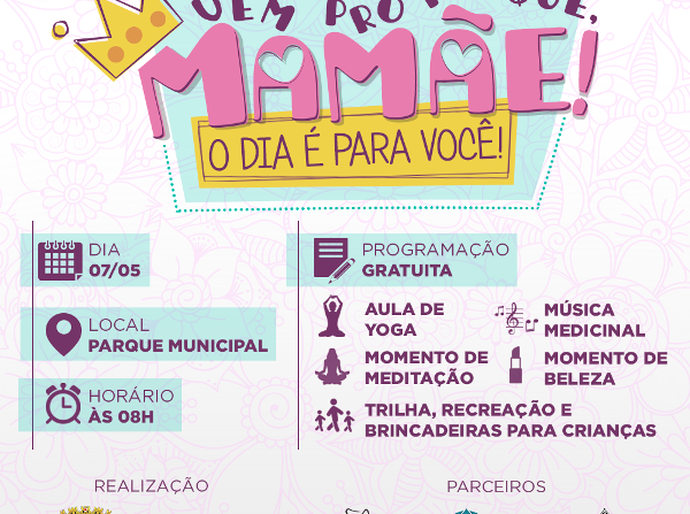 Parque Municipal homenageia mães com programação especial neste domingo