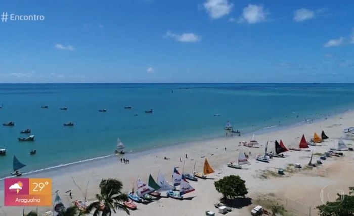 Com três minutos de duração, programa deu detalhes do passeio às piscinas naturais da Pajuçara