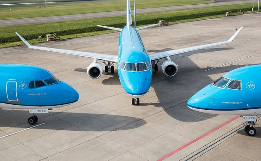 Avião da KLM derrapa na pista após pouso de emergência na Noruega