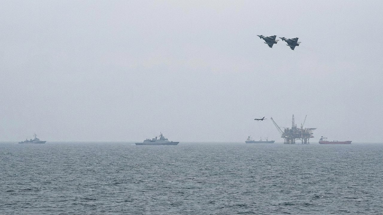 Caças da Otan interceptam drones no espaço aéreo romeno e perto de campo de gás no Mar Negro
