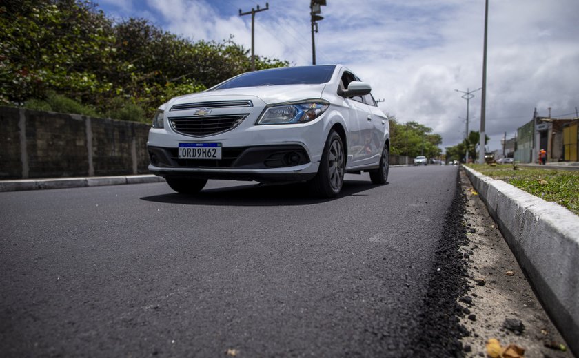 Prefeitura de Maceió finaliza pavimentação em mais um trecho da Rota da Lagoa