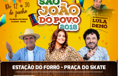 Geração Nordestina, Givaldo da Sanfona e Danielzinho são as atrações desta quinta (28) do São João do Povo, em Palmeira 